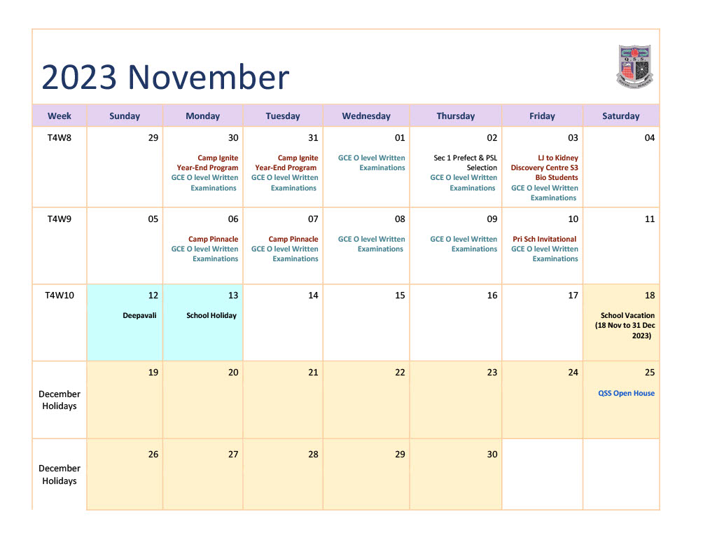 School Calendar